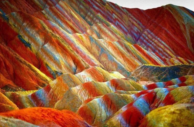 张掖七彩丹霞地貌 张掖七彩丹霞地貌